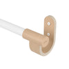 Tringle à rideaux extensible Bellwood de Umbra blanche et naturelle de 1 po - 42 po à 120 po