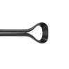 Tringle à rideaux extensible Loop de Umbra noir mat de 1 po - 42 po à 120 po