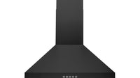 Hotte de cuisinière murale convertible Hauslane de 30 po en noir mat - WM-530BLK-30P