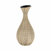 Vase Sorori de 13 po en céramique - beige