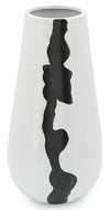 Vase moderne en céramique blanche de 12 po