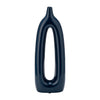 Vase de 14 po en céramique avec découpe - bleu