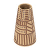 Vase éclectique de 8 po en céramique - crème irlandaise