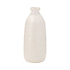 Vase de 12 po en céramique à motif de cercle - beige