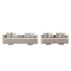 Ensemble de canape 2 pieces Verandah style milieu du siecle en beige