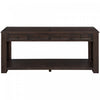 Table Console Gracie En Bois Massif Avec Tiroirs Et Etagere - Espresso