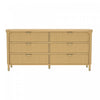 Commode contemporaine Park 68\" en bois naturel (6 tiroirs)