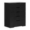Commode verticale Holland à 5 tiroirs - chêne noir