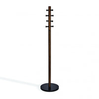 Portemanteau moderne Pillar de Umbra en bois - noir et noyer