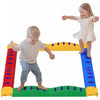 Qaba Poutre D'equilibre, 12 Pieces De Tremplins Pour Enfants Avec Coussinets Antiderapants, Jouets Sensoriels, Parcours D'obstacles, Equipement De Fitness Pour Enfants De 3 A 8 Ans