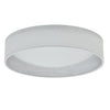 Petit plafonnier affleuré Cfled de Dainolite de 15 po, avec abat-jour blanc