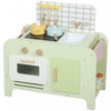 Cuisine pour enfants Qaba, cuisine d'imitation, ensemble de cuisine pour tout-petits avec 15 accessoires, four a micro-ondes, meubles de rangement, pour garcons et filles de 3 ans et plus, vert