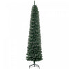 Homcom 7.5ft Artificielle Neige Crayon Trempe Sapin De Noel Vert