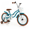 Costway 18\" Enfants Velo Tout-petit Velo Avec Roue D'entrainement Pour Fille De 4 A 8 Ans