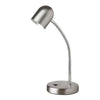 Lampe de table de Dainolite avec fini chromé satiné et ampoule à DEL de 5 W