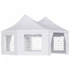Outsunny 22,3 Pieds Octogonale Tente De Fete Abri De Jardin Exterieur Avec 8 Murs Amovibles Blanc