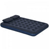 Outsunny Matelas Gonflable Queen 2 Oreillers, Lit Gonflable Double, Bleu