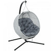 Outsunny Chaise œuf Suspendue , Chaise Balancoire Interieure Et Exterieure