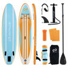 Goplus Grand Tableau Gonflable De Sup, Tableau De Pagaie Portable Avec Des Anneaux 5d Se Tiennent Sur Le Tableau De Pagaie Pour La Jeunesse Et L'adulte Orange