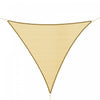 Outsunny Triangle 18' Canopy Sun Sail Shade Garden Cover Uv Protector Abri Exterieur Pour Pelouse Avec Sac De Transport Beige