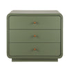 Sophia Table de Nuit Moderne avec Rangement et Tiroir, Vert Olive