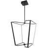 Lustre Curant de Dainolite en silicone blanc qui diffuse la lumière, avec fini noir mat et ampoule de 60 W