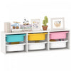 Qaba Organisateur de Rangement pour Jouets avec 6 Bacs en Plastique