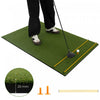 Tapis De Frappe De Golf, 152 Cm X 92 Cm / 152 Cm X 117 Cm Tapis D'entrainement En Gazon Artificiel Pour L'interieur Et L'exterieur, Tapis De Golf Portable Avec 2 Batons D'alignement Et 2 Tees De Golf Pour Les Amateurs De Golf Et Les Debutants