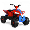 Costway Kids Ride On Atv 4 Wheeler Quad Spring Suspension W / Lights&music Rouge