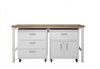 Ensemble de garage moderne Fortress 3 pieces en blanc