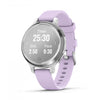 Silver With Purple Jasmine Silicone Band