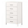 Gravity Commode 5 Tiroirs - Blanc Solide