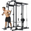 Soozier Rack de Puissance Multifonctionnel, Machine Smith Barre de Traction