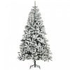Homcom Sapin De Noel Artificiel Floque Avec Branches Realistes