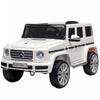 Aosom Voiture Electrique 12v Mercedes-benz G500, Pour Enfants, Blanch