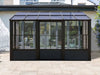 Florence - Solarium Mural 8x16 Toit En Polycarbonate Noir