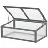 Outsunny Jardiniere En Polycarbonate En Bois 39\" X 26\" X 16\", Gris