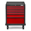 Armoire à outils modulaire de série Premier à 7 tiroirs de Gladiator - bande de roulement rouge