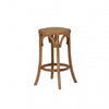 Tabouret Rae de hauteur comptoir en rotin et sans dossier - naturel
