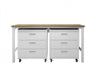 Ensemble de garage moderne Fortress 3 pieces en blanc