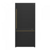 Refrigerateur Milano Espresso de 31 po avec congelateur inferieur, noir, 17,2 pi³ – FFFFD1785-31BLK
