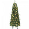 HOMCOM Sapin de Noel Pop Up Pre-illumine de 152 cm, Sapin de Noel Artificiel Pliable, Vert