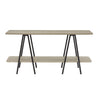 Console moderne contemporaine Celine 47\" en gris rustique