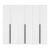 Armoire-penderie moderne Lee 3 pieces en blanc