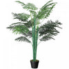 Outsunny Palmier Tropical Artificiel 152 cm, Faux Arbre avec Feuilles Realistes