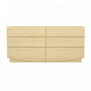 Commode contemporaine Ardea 72\" en chene naturel (6 tiroirs)