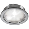 Lampe en forme de disque Cree de Dainolite à faisceau lumineux de 40°, avec fini chromé satiné, ampoule à DEL de 4 W, entrée de 24 VCC, IRC80+ et 3 000 K