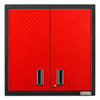 Armoire murale GearBox de série Premier de 30 po de Gladiator - bande de roulement rouge