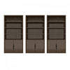 Ensemble de 3 bibliotheques-armoires Rivington Modern 40\" en noyer