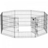 Pawhut 24 Pouces Pliable En Metal Exercice Parc Pour Animaux De Compagnie Cour Chien Chiot Chenil Cage 8 Panneau